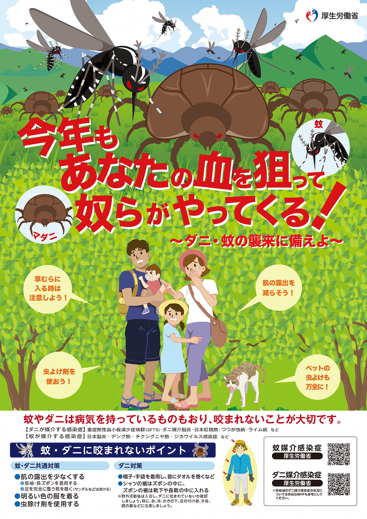 2019年蚊・ダニ啓発ポスター