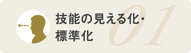 技能の見える化・標準化