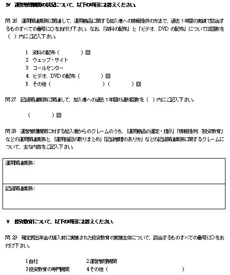 確定拠出年金実態アンケート調査企業調査の図