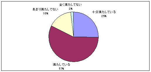へき地支援病院の必要充足度のグラフ